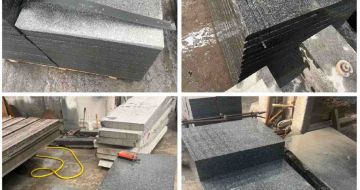 泰安 芝麻黑地铺石材