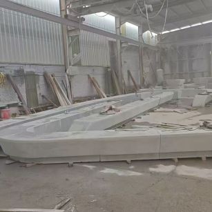 泰安 花岗岩整石坐凳拼装