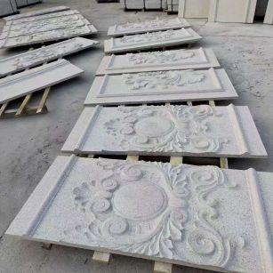 泰安 芝麻白干挂雕花板