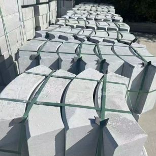 泰安 芝麻灰弧形路沿石