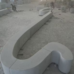 泰安 花岗岩整石坐凳拼装