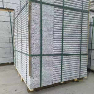 泰安 芙蓉白3公分厚磨圆边、拉槽，楼梯踏步