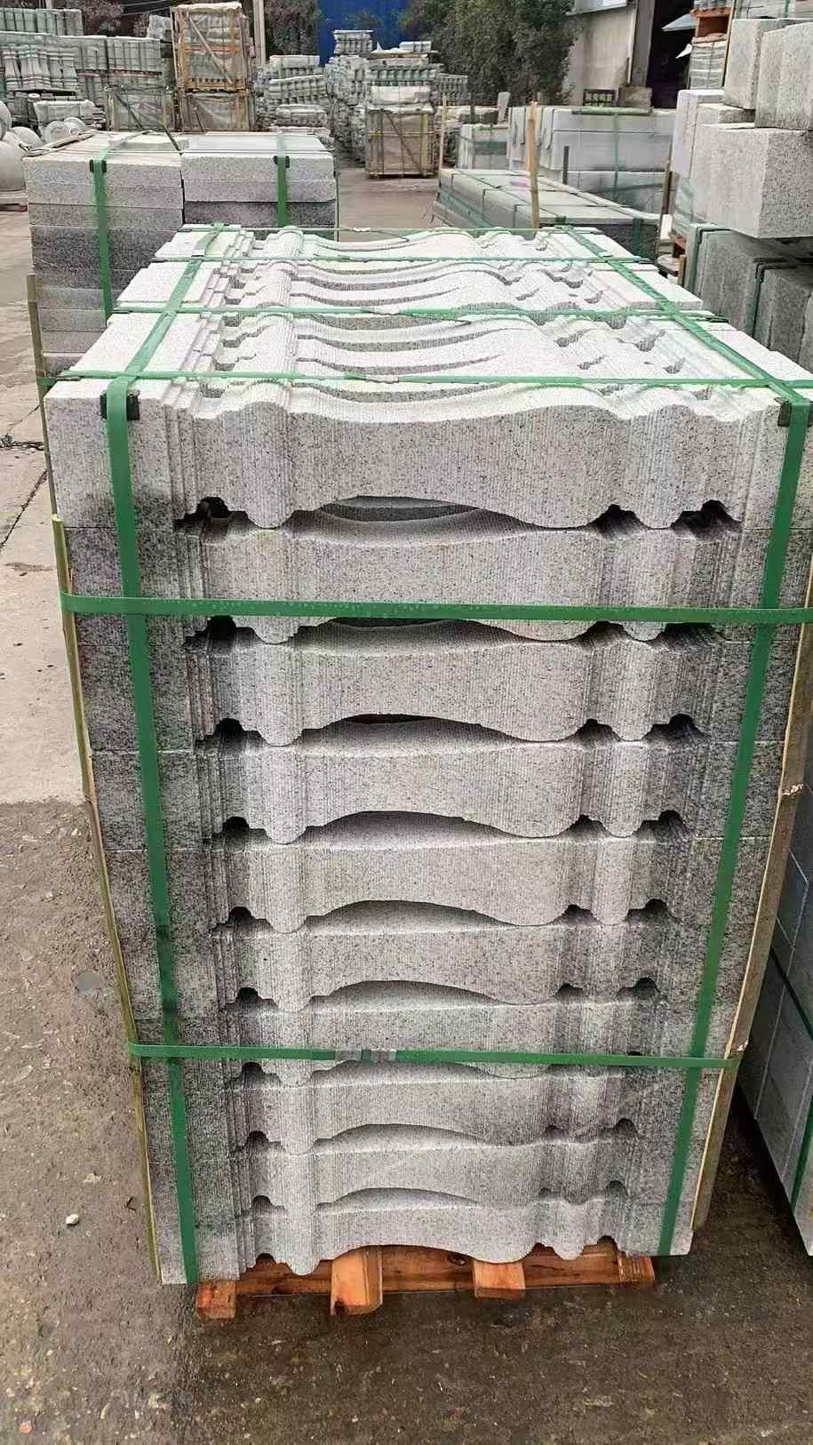 泰安 芝麻白方形拉丝面，栏杆花瓶柱