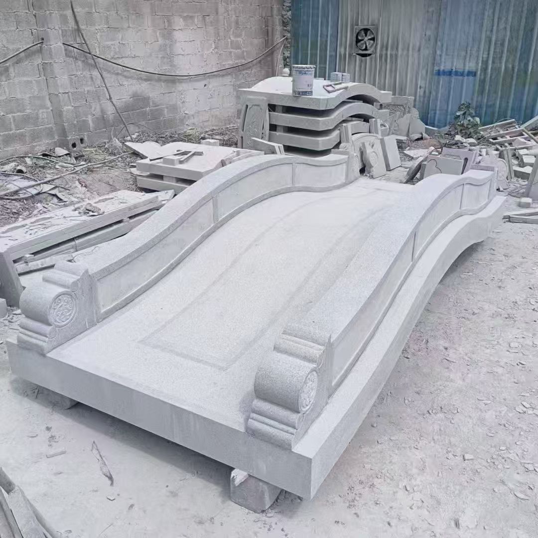 泰安 芝麻灰花岗岩园林景观 小石桥