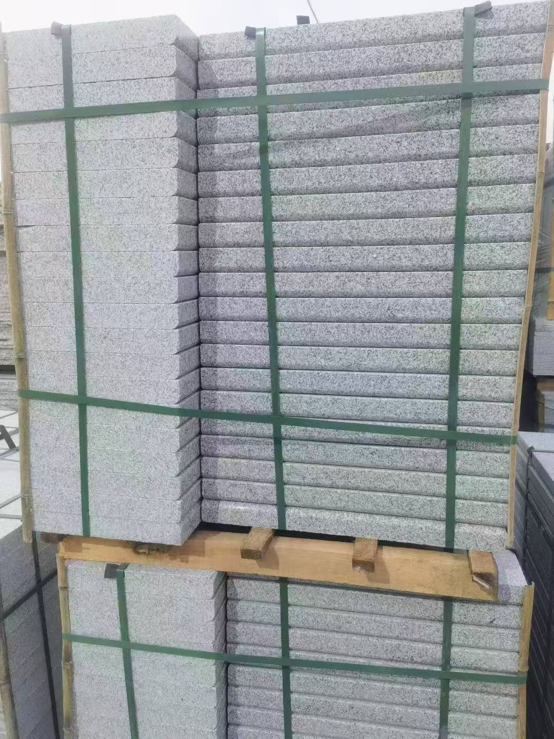 泰安 5公分芝麻白，倒斜角，室外楼梯踏步