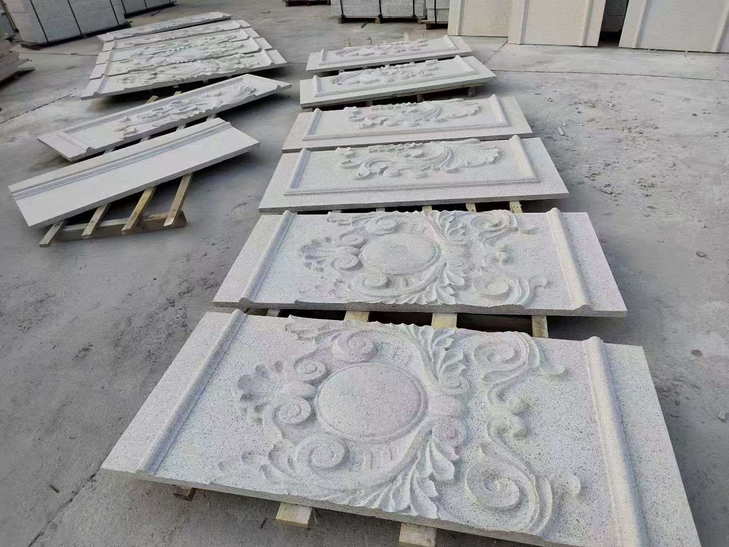 泰安 芝麻白干挂雕花板