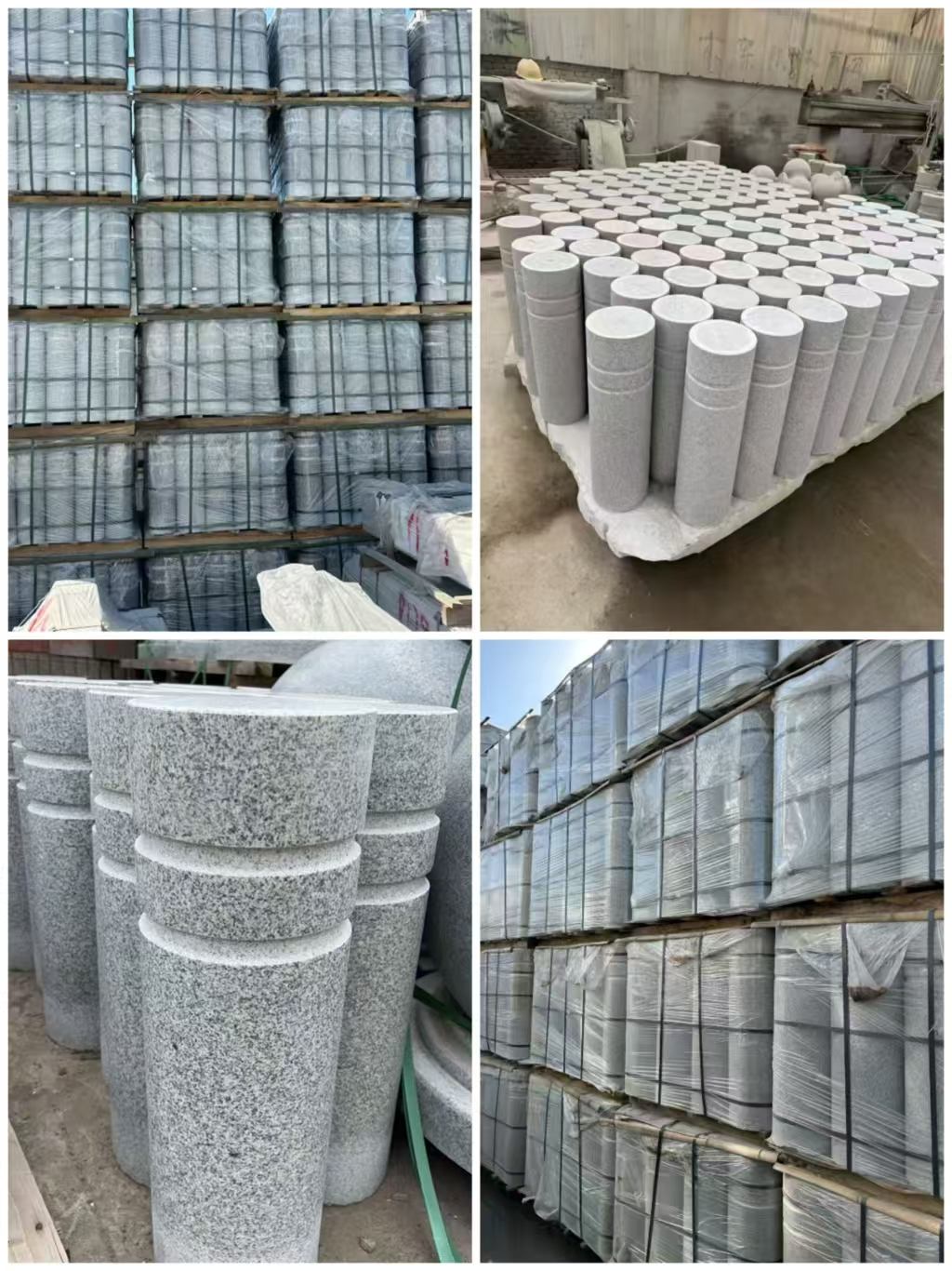 泰安 芝麻白花岗岩挡车柱、隔离柱多少钱