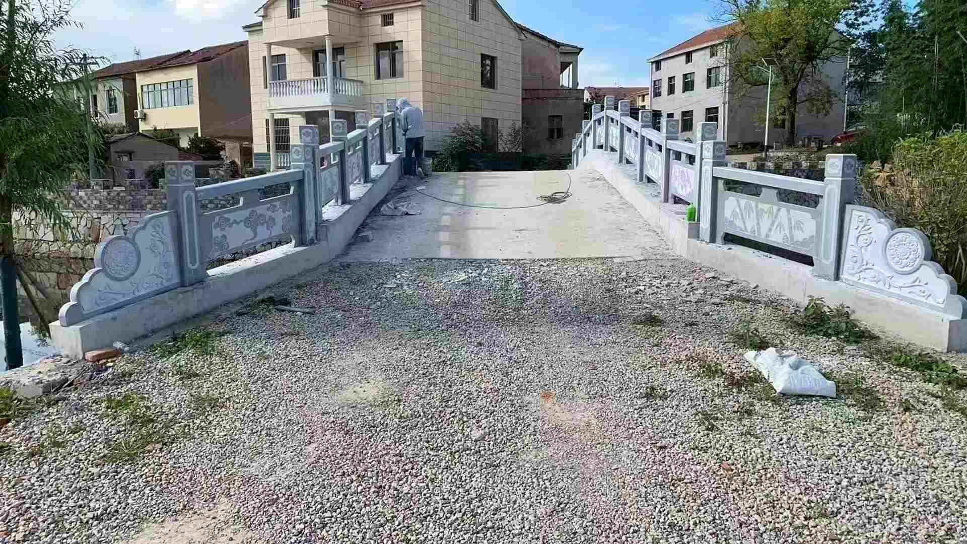 泰安 芝麻灰花岗岩桥栏杆